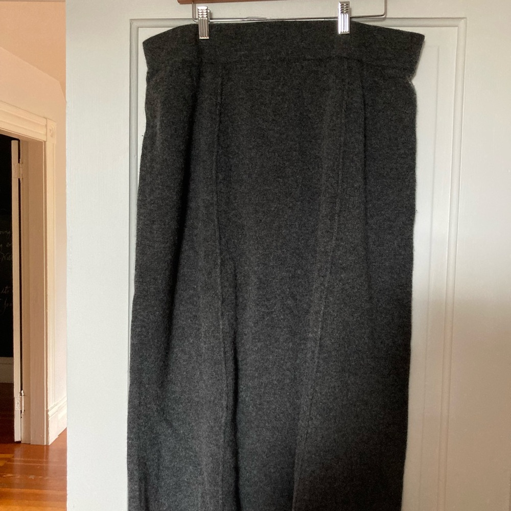 Vineyard Vines Gray Merino Wool Midi Skirt